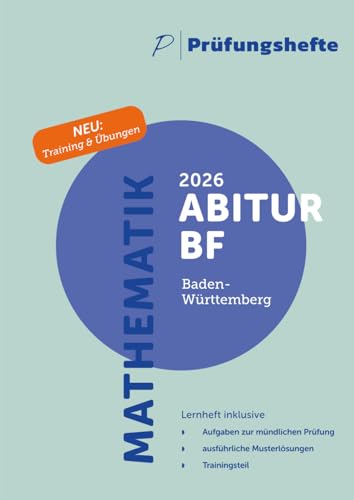 Prüfungsheft - 2026 Mathematik Abitur Basisfach mündlich – Baden-Württemberg – Aufgaben und Lösungen