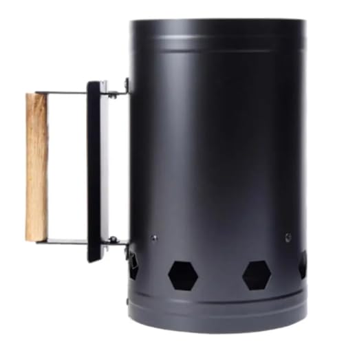 Buhdjfnke Cubo para encender rápidamente carbón vegetal, estufa de acero inoxidable, accesorios para herramientas de barbacoa, encendedor para la cocina al aire libre