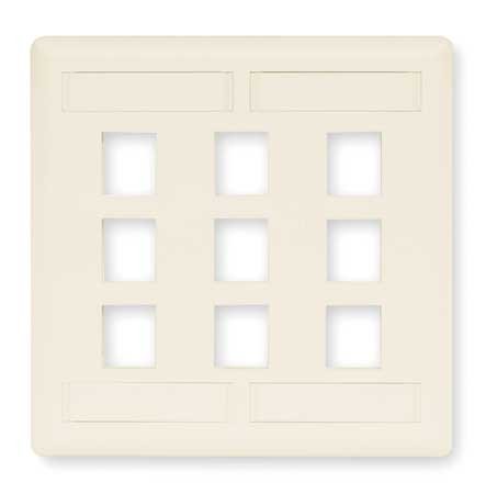 Wall Plate, 9 Port