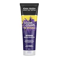 John Frieda Violet Crush Intense Purple Shampoo, Shampoo for Brassy Blonde Hair, with Violet Pigments, 250 ml