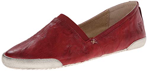 Image of Frye Melanie Slip On Shoes for Women Crafted from Premium Leather with Rubber Toe Bumpers and Soles, Leather Lining, and Removable Footbeds - 1 inch Outsole