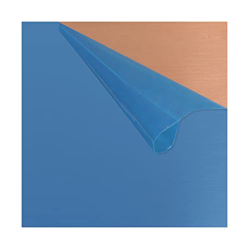 Image of 1 Pieces 99.9% Pure Copper Sheet, 12 inch x 12 inch, 18 Gauge(1mm) Thickness, Film Attached Copper Plate, Great for Jewelry, Crafts, modelers