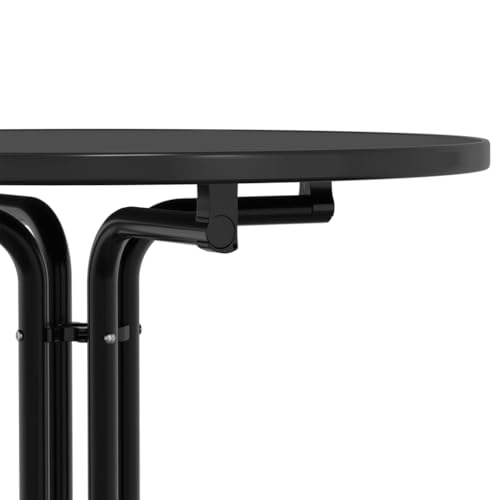 Mesa de bar estable de madera de 70 cm de diámetro elegante 8