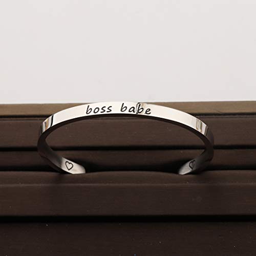 Image of CHOORO Boss Babe Bracelet Gift for Boss Best Boss Ever Boss Jewelry Bosses Day Boss Gift