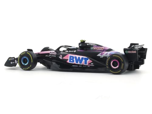 Image of Bburago 1:43 Scale Alpine F1 Team A524 F1 Diecast Model Car - Pierre Gasly 2024 Race Car Replica, Detailed Collectible Display Model for Fans & Collectors