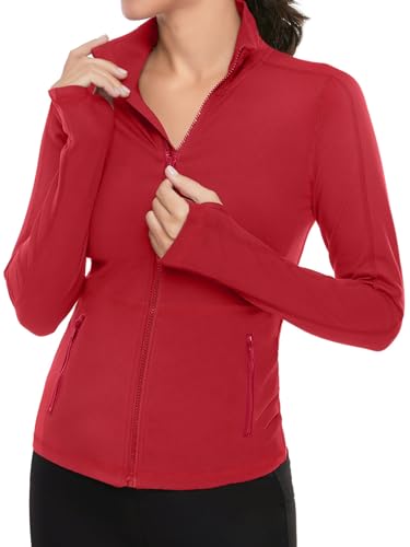 Image of VUTRU Women's Workout Yoga Jacket Full Zip Running Track Jacket