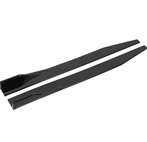Image of 120 cm Left /Right Rocker Splitters Diffuser Winglet Wings Bumper Kit Side Bumper Lip Splitter Bumper Splitter Spoiler Wings Splitter Universal 120cm Splitter