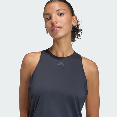 adidas Femme Club Tennis Climacool Tank Shirt, Black/Black, S