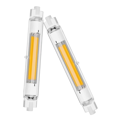 Aouppert R7S LED 118mm Lampen Dimmbar,20W T3 Ersatz für 200W Halogen Leuchtmittel,R7S LED Stab 3000K 2000LM,Warmweiß,AC/DC 220-240V,Kein Flackern,360°Abstrahlwinkel,2er Pack