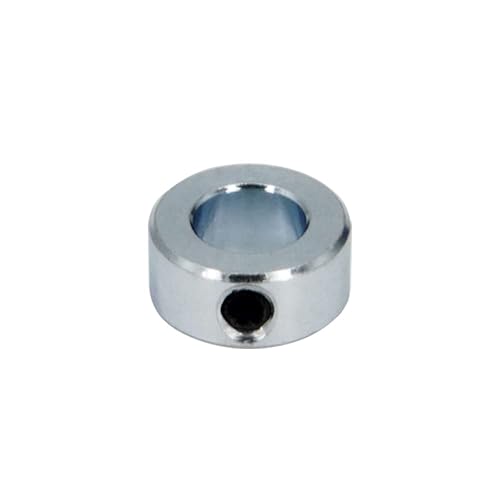 Miniatura 5 de Collar de eje de orificio de 58 pulgadas con zinc chapado en acero sólido, juego de collares de eje de tornillo para maquinaria y uso industrial, 4