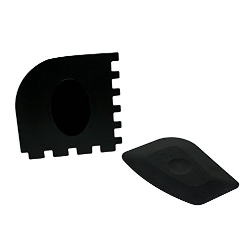 ToCi Reinigungsschaber 2er-Set – Gusseisen-Schaber für Dutch Oven, Pfannen & Töpfe – Kunststoffschaber für glatte & geriffelte Oberflächen – Grill-Schaber spülmaschinenfest
