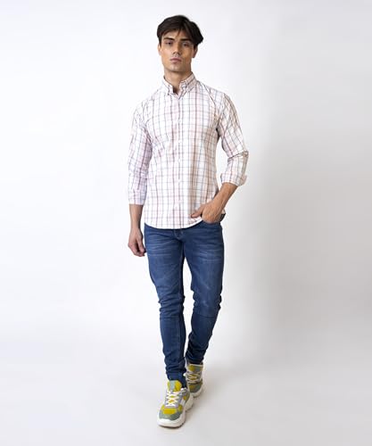 Image of TrapNation Men's Checkered Regular Fit Shirt