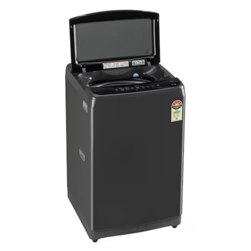 Image of LG 9 Kg 5 Star Fully Automatic Top Load Washing Machine with In-Built Heater & Wi-Fi (T90V4MB1S, Middle Black, Smart Inverter Motor)