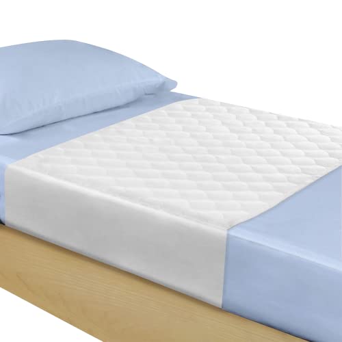 Heavy Absorbency Bed Pads with Tuckable Sides (34'' X 36''), Washable and Reusable Incontinence Bed Underpads 2 Pack