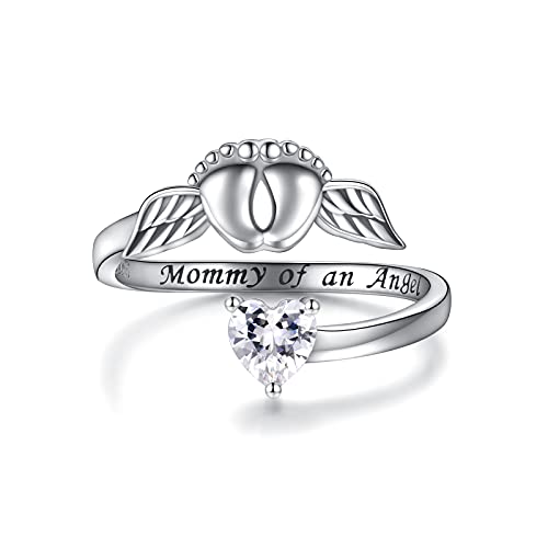La mejor selección de Platos conmemorativos los 5 mejores. 44 Anillo de aborto espontáneo, collar de mamá de un ángel, pulsera de plata de ley 925 para pérdida de embarazo, joyería conmemorativa, regalos de simpatía para mujeres y...