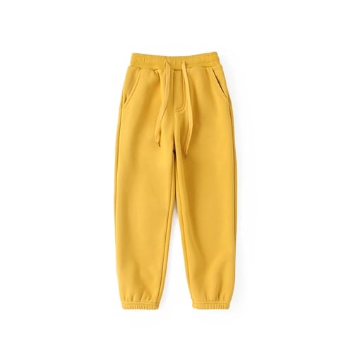 Pantalon actif jaune pour enfant de 5 à 6 ans avec poches - 3