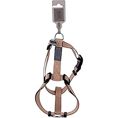Wouapy Basic Line Harness for Dog 40 mm Width/Thorax of 74/117 cm, Beige Harness