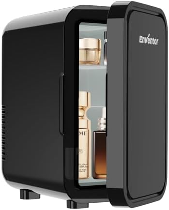 Enventor Mini geladeira, geladeira compacta para cuidados com a p...