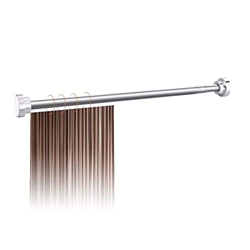 Marre de percer ? Tringle rideau douche télescopique sans perçage extensible en acier inoxydable