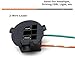 iJDMTOY One Pair OE-Spec H7 Bulb Socket Retainer Holder Adapters Compatible With Hyundai 2012-2018 Veloster, 2013-2016 Genesis Coupe
