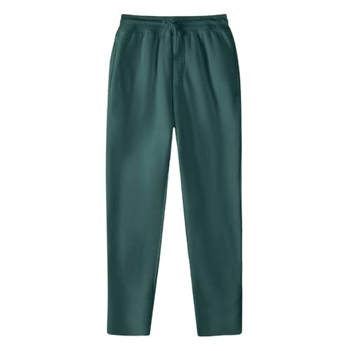 Generisch Pantalones de chándal para mujer, con forro polar, pierna recta, anchos, pantalones de jogger, entrenamiento, cintura alta, pantalones de yoga con bolsillos, verde, 3XL