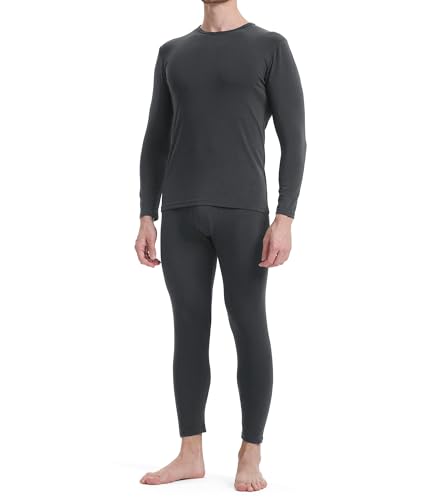 BAMBOO COOL BlazeBoo Men's Thermal Underwear with Soft Fleece Lined Base Layer Cold Weather Top...
