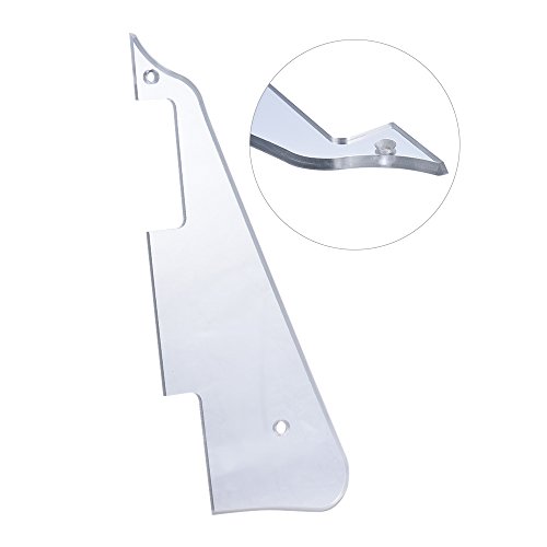 KKmoon Guitarra elétrica Pickguard Scratch Plate para peça de reposição estilo Gibson Les Paul Silve