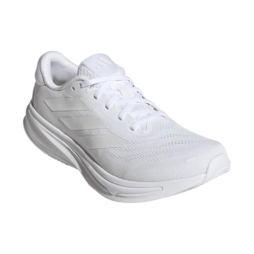 Image of Adidas, Mens, Supernova Rise 2 Running Shoes, White /Zero Metallic /Crystal White, 9.5, D - Medium