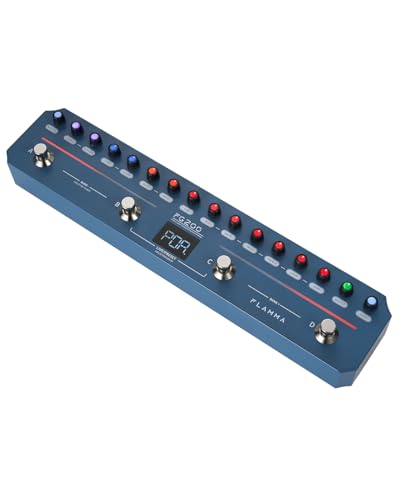 FLAMMA FG200 Intelligent Multi-Effects Processor with 52 AMP Models 5 BOOST Models 16 CAB Simulations 7 Effects Modules 9 IR Slots 40 Presets 40 Rhythm Styles Support APP OTG