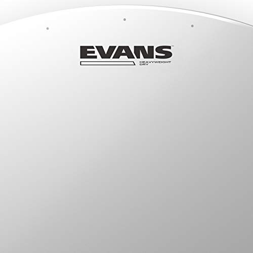 Evans Heavyweight Dry Drumhead, UV Coated Snare Drum Head, Dry Vents to Reduce Overtones, Sustain - Image 2
