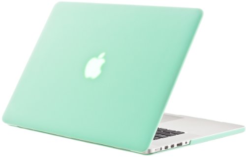 Kuzy Compatible with MacBook Pro 15.4 inch Case Model A1398 with Retina Display Soft Touch 15 inch Plastic Hard Shell Cover for Older MacBook Pro 15.4 inch, Mint Green