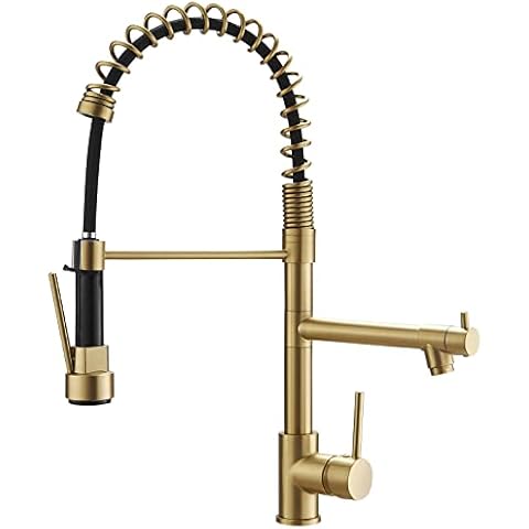 Brushed Gold Kitchen Faucet Cover