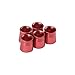 HISTAR 5Pcs Golf Tip Ferrules Rings Aluminum Multi Color for 0.370 Iron Shafts (Red)