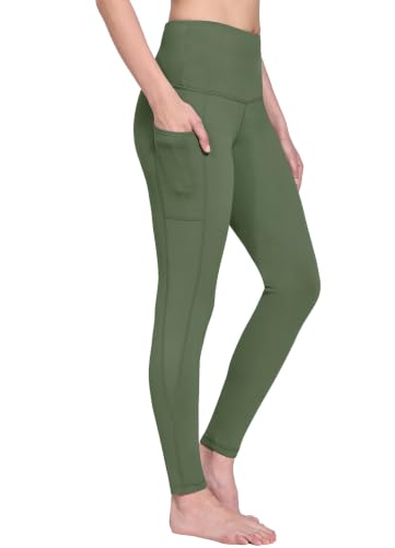 Image of baleaf Women's Fleece Lined Leggings, High Waisted | Thermal Warm Winter Tights, Thick Yoga Pants, Cold Weather, with Pockets