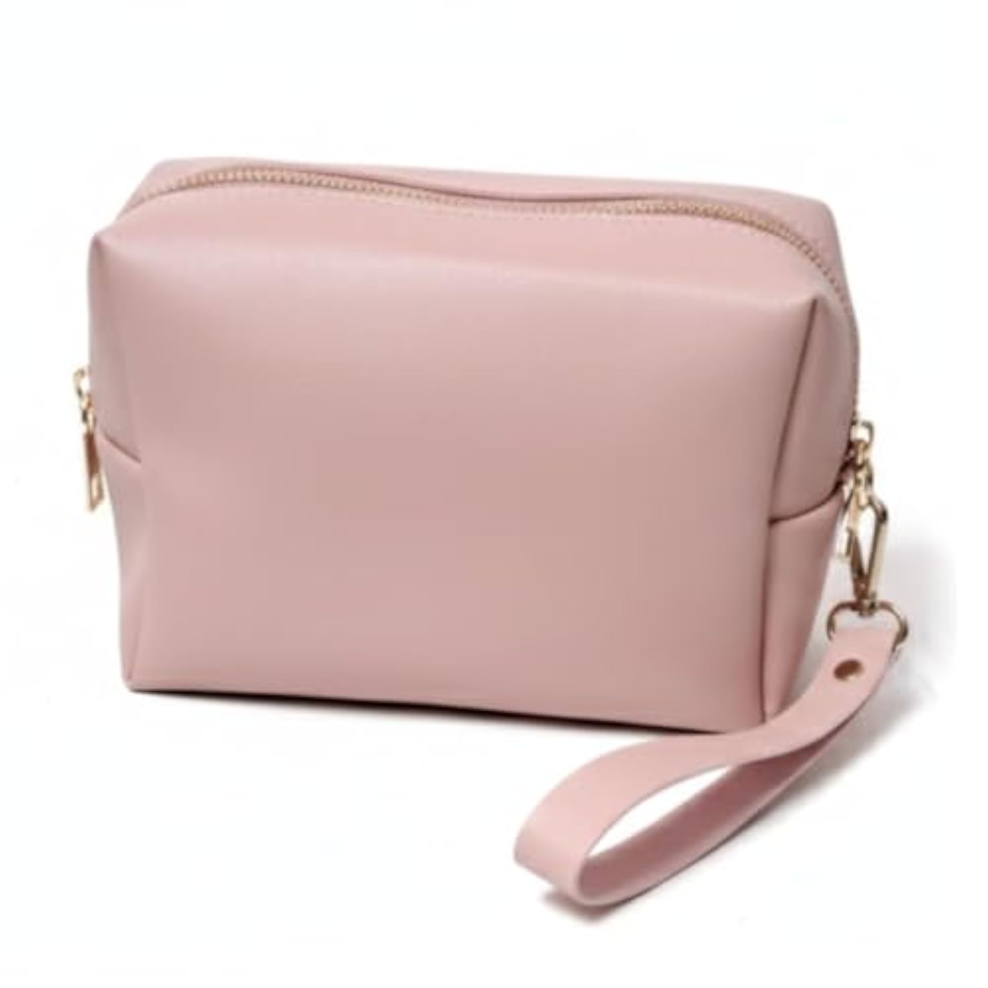 Vegan Leather Travel Organizer Pouch, Compact Makeup Bag Gift