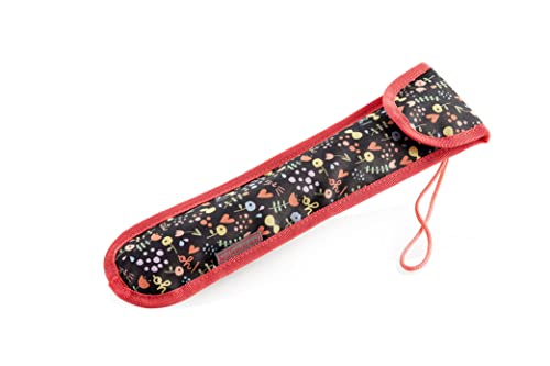 Miquelrius - Porta flautas Oh My Cat, Tamaño: 85 x 365 x 5 mm, Funda Acolchada, Cierre de Velcro Superior, Cinta para colgar