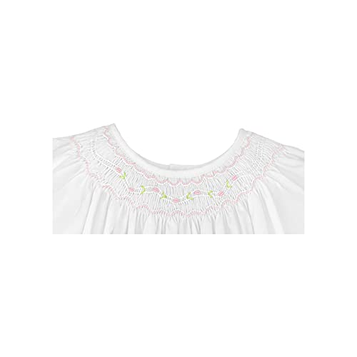 Baby Girls’ Smocked Daygown with Voile Insert, 18 Months, White3