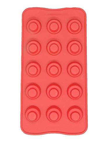 Image of Cake Decor Silicon 15 Cavity 2 Tier Round Shape Design Chocolate Mould Ice, Jelly Candy Mould