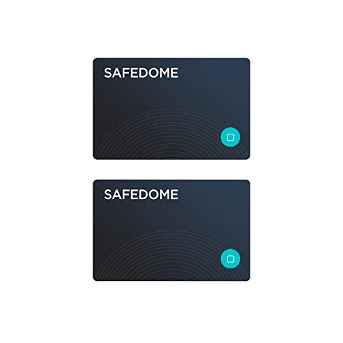 Safedome Classic Bluetooth Tracker Card Multi-Pack: fits Any Wallet, Purse or Bag. The
