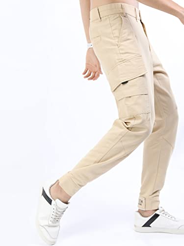 Image of KETCH Men Mid Rise Regular Fit Jogger Trouser