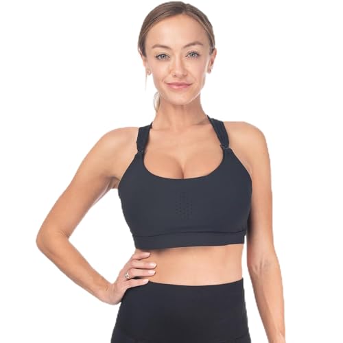 Image of Sweat and Milk Chloé 3 Running Nursing Sports Bra, 6 Row Adjustable Closure, Breastfeeding, Nursing Maternity Bra