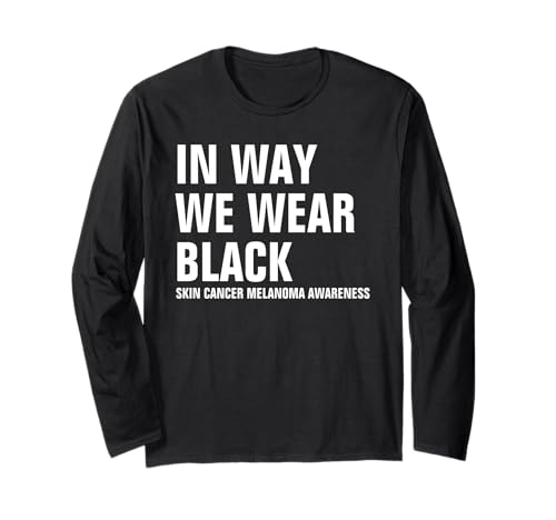 A maggio indossiamo la consapevolezza del melanoma del cancro della Maglia a Manica nero pelle