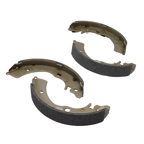 Image of Detroit Axle - 2 Rear Brake Shoes for 1990-2007 Honda Accord 2003-2013 Civic 1997-2001 CR-V 2013-2014 Fit, Premium Semi-metallic Brake Shoes Set Replacement