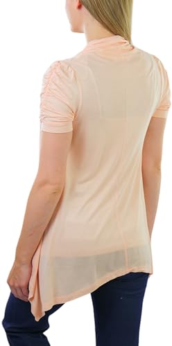 Image of ToBeInStyle Womens Open Front Casual Shrug Lightweight Layering Cardigan Sleeveless or Short Sleeve