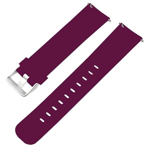 Image of ACM Watch Strap Silicone Belt 20mm compatible with Boat Wave Neo Smartwatch Casual Classic Band Purple