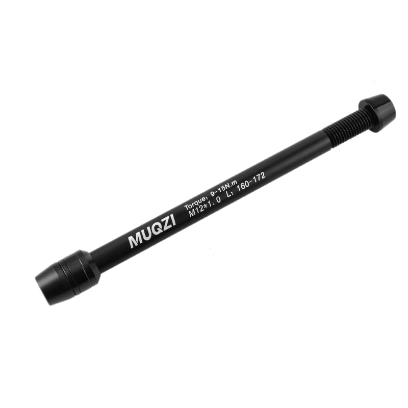 Rodillo de entrenamiento para bicicleta, eje de paso, con paso de rosca M12 x 1,0, 160 – 172 mm, compatible con bicicletas de interior, adaptador de eje pasante, adecuado para bicicleta de carretera y