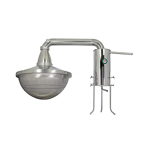 YUEWO Home Distiller New 24 Gal 90L Liters Moonshine Still Wine Spirits Alcohol 304 Stainless Steel Spherical Boiler Water Whisky Brewing Kit