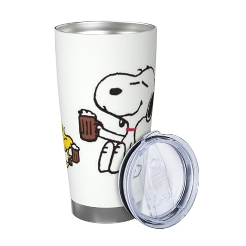 スヌーピー マグカップ コーヒーカップ コンビニカップ 保冷 保温 タンブラー ステンレス製 真空断熱マグ 蓋付き 持ち運び 直接ドリップ 車用 アニメ キャラクター グッズ かわいい プレゼント 600ml
