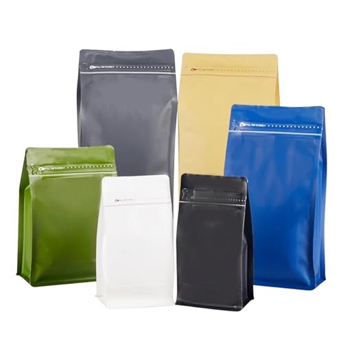 Bolsas de café con válvula contra la humedad, bolsa octogonal de aluminio gris para granos 2