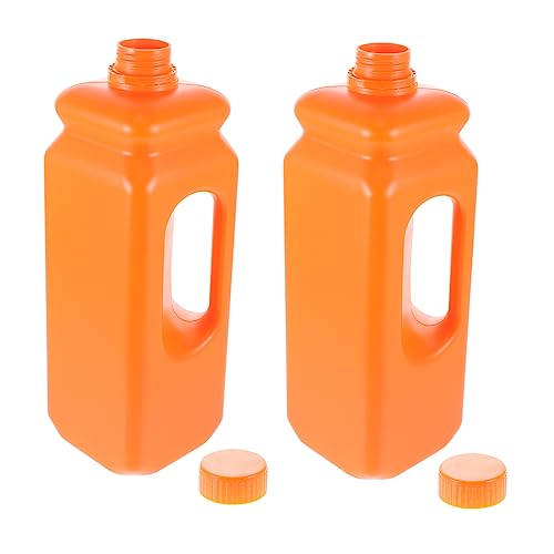 SOLUSTRE 2pcs 25l Plastic Bucket Leak- Jug with Caps Storage Jug Plastic Containers with Lids for Storage Jug with Ergonomic Handle Gallon Storage Jug